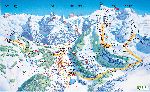 Skigebietskarte der Region Engelberg Titlis