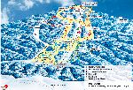 Skigebietskarte der Region Hohenbogen
