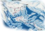 Skigebietskarte der Region Jenner