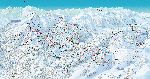 Skigebietskarte der Region Megeve Gervais