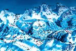 Skigebietskarte der Region Madonna Di Campiglio