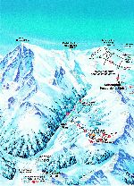 Skigebietskarte der Region Meran 2000 Ortler Skiarena