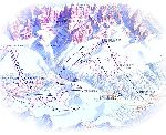 Skigebietskarte der Region Pinzolo