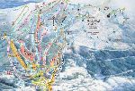 Skigebietskarte der Region Hafjell Alpine Centre