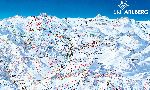 Skigebietskarte der Region Arlberg