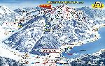 Skigebietskarte der Region Gerlitzen
