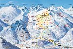 Skigebietskarte der Region Golm