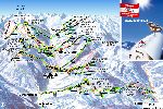 Skigebietskarte der Region Saalbach Hinterglemm Leogang