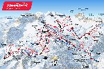 Skigebietskarte der Region Skiarena Nassfeld
