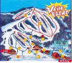 Skigebietskarte der Region Weinebene