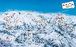 Skigebietskarte der Region Zillertal Arena