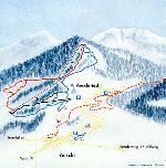 Skigebietskarte der Region Aeschi Aeschiried