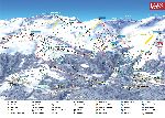 Skigebietskarte der Region Flims Laax Falera