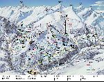 Skigebietskarte der Region Obersaxen