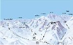 Skigebietskarte der Region Pontresina