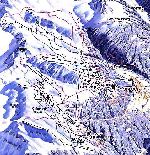 Skigebietskarte der Region Val Muestair