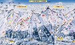 Skigebietskarte der Region Zinal