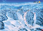 Skigebietskarte der Region Lipno Kramolin