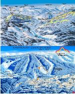 Skigebietskarte der Region Riesengebirge